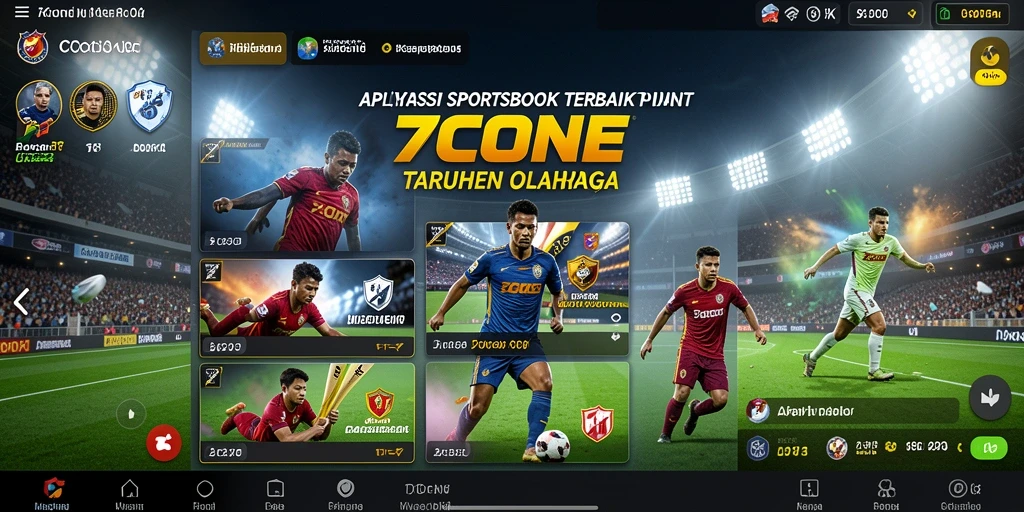 Tampilan antarmuka pengguna 7CONE yang menarik dan interaktif.