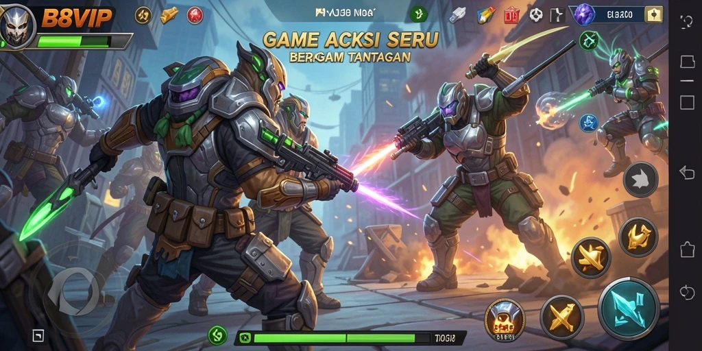 Menampilkan gameplay seru B8VIP dengan aksi yang mendebarkan.