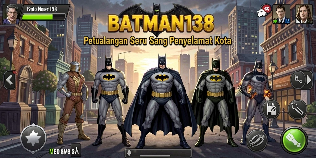 Menampilkan aksi seru Batman di Gotham City.