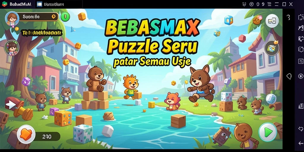 Screenshot gameplay BEBASMAX menampilkan tantangan Puzzle yang menantang.