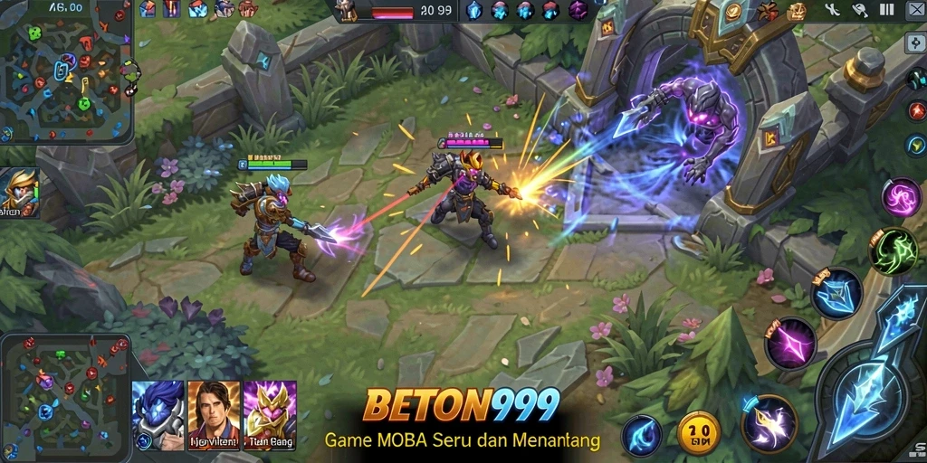 Tampilan gameplay BETON999 yang menegangkan dan penuh aksi.