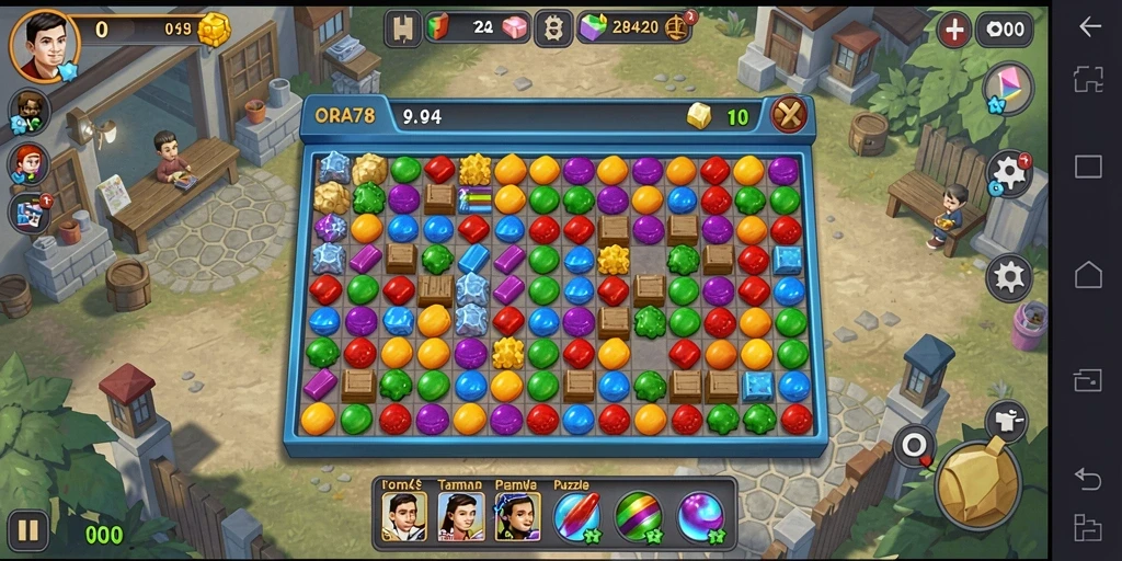 Tampilan gameplay seru dan menantang dari ORA78.