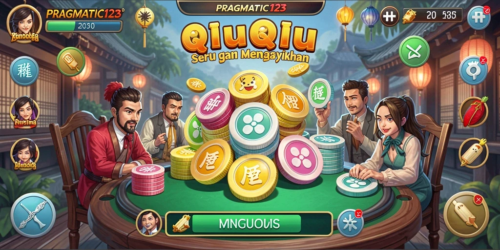 Gameplay seru QiuQiu dengan kartu yang menarik
